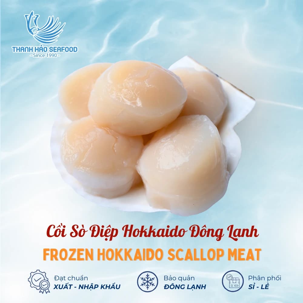 Cồi Sò Điệp Hokkaido Đông Lạnh