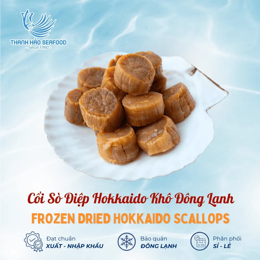 Cồi Sò Điệp Hokkaido Khô Đông Lạnh